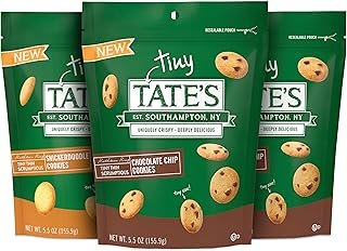 Tate's Bake Shop Tiny Tate's Variety Pack, Chocolate Chip & Snickerdoodle Cookies, 3-5.5 oz Bags