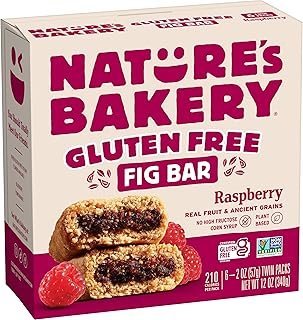 Nature's Bakery Raspberry Fig Bar, 6 Count, 2 Ounce