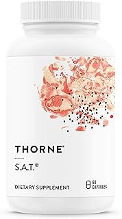 THORNE S.A.T. - Milk Thistle Complex with Silymarin, Artichoke, and Turmeric Extracts for Liver Support* - Soy, Gluten & Dairy Free - 60 Capsules
