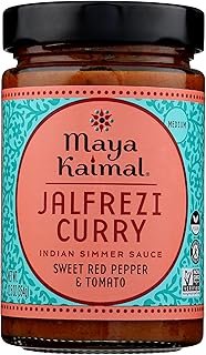 Maya Kaimal Jalfrezi Curry, Indian Simmer Sauce, Gluten-Free, Non GMO, 12.5 Ounces (Pack Of 6)