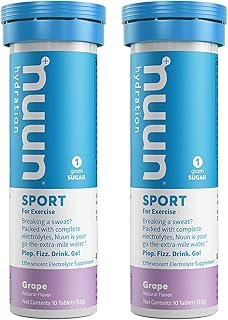 Nuun Active: Grape Electrolyte Enhanced Hydration Tablets (2 Tubes of 10 Tabs)