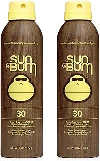 Sun Bum Original Spf 30 Sunscreen Spray Vegan and Reef Friendly (octinoxate & Oxybenzone Free) Broad Spectrum Moisturizing Uva/uvb Sunscreen With Vitamin E 2 Pack