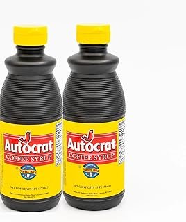 Autocrat Coffee Syrup 16oz (1 Pint) 2-PACK (2-16oz bottles)