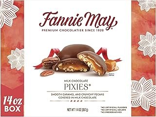 Fannie May Milk Chocolate Candy, Pixies, Easter Gifts, 14 oz Spring Gift Box