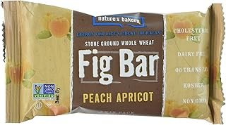 Natures Bakery Whole Wheat Fig Bar, Peach Apricot, 6 Count (Pack of 4)
