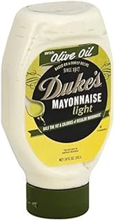 Dukes Mayonnaise, Light, with Olive Oil 18 OZ. ( 2 PACK )