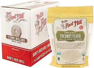 Bob's Red Mill Organic Coconut Flour, 16oz (Pack of 4) - Non GMO, Fair Trade Certified, Vegan, Keto Friendly, Paleo Friendly, Kosher