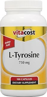 Vitacost L-Tyrosine - 750 mg - 180 Capsules