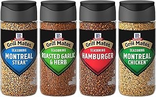 McCormick Grill Mates Spices, Everyday Grilling Variety Pack (Montreal Steak, Montreal Chicken, Roasted Garlic & Herb, Hamburger), 4 Count