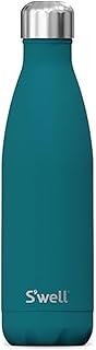 S'well Stainless Steel Water Bottle, 17oz, Peacock Blue, Triple Layered Vacuum Insulated Containers Keeps Drinks Cold for 36 Hours and Hot for 18, BPA Free, Perfect for On the Go