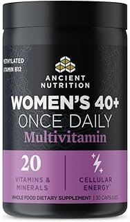 Ancient Nutrition Multivitamin for Women, Ancient Multi Women's 40+ Once Daily Vitamin Supplement, Vitamin B, Vitamin C and Vitamin K2, Folate and Iron Supplement, Supports Bone Health, 30ct