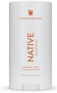 Native Deodorant | Natural Deodorant for Women and Men, Seasonal Scents, Aluminum Free with Baking Soda, Probiotics, Coconut Oil and Shea Butter (Spiked Eggnog)