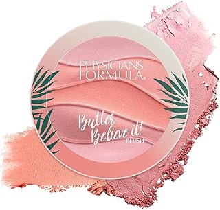 Physicians Formula Butter Believe It Blush Makeup Powder, Pink Sands | Murumuru Butter | For Sensitive Skin | Dermatologist Tested, Clinicially Tested