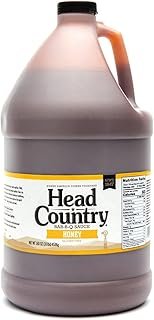 Head Country Bar-B-Q Sauce, Honey | Gluten Free, Soy Free BBQ Sauce With No Allergens Or Preservatives | Sweet & Smoky Championship Barbecue Sauce Great on Beef, Pork & Chicken | 160 Ounce, Pack of 1