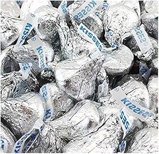 HERSHEY'S Kisses, Milk Chocolate in Silver Foil (Pack of 6 Pounds)