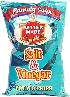 Better Made salt & vinegar flavored potato chips, family size 10.5-oz. bag
