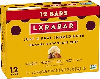 Larabar Banana Chocolate Chip, Gluten Free Vegan Fruit & Nut Bars, 12 ct