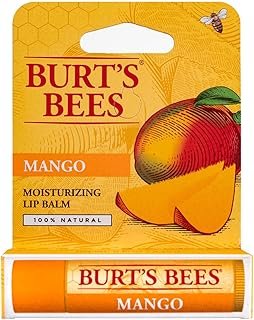 Burt's Bees Moisturizing Lip Balm, Mango 0.15 oz (Pack of 12)