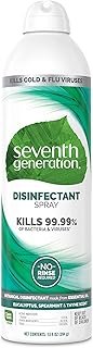Seventh Generation Disinfecting Spray, Eucalyptus and Thyme, Disinfectant Made from Essential Oil, 13.9 Oz