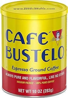 Café Bustelo Espresso Dark Roast Ground Coffee, 10 Ounces (Pack of 12)