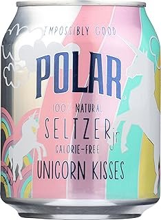 POLAR Beverages, Beverage Seltzer Unicorn Kisses, 8 Fl Oz, 6 Pack