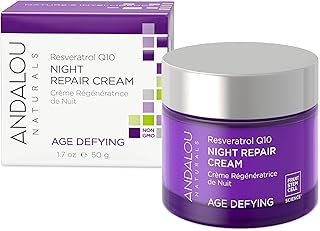 Andalou Naturals Night Repair Cream Fruit Stem Cell, 1.7 Ounce