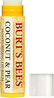 Burt's Bees 100% Natural Moisturizing Lip Balm, Coconut & Pear with Beeswax & Fruit Extracts - 4 Tubes