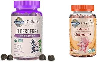 Garden of Life Organics Elderberry Gummies for Adults & Kids - Immune Support Supplement with Organic Fruit & Organics Kids Gummy Vitamins - Fruit - Certified Organic