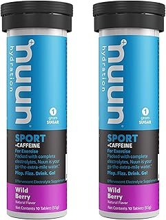 Nuun Hydration Drink Tab - Energy - Wild Berry - 10 Tablets - Case of 2