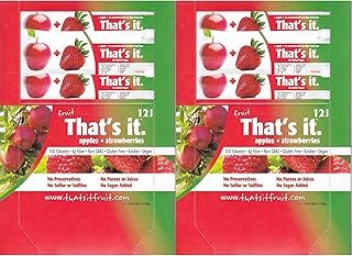 That's It Fruit Bars, Apple and Strawberry, Pack of 24 (2 Cases)