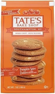 Tate's Bake Shop Pumpkin Spice Cookies with White Chocolate Chips, Limited Edition, 7 OZ