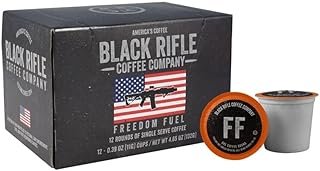 Black Rifle Coffee Company Freedom Fuel (Dark Roast Coffee Pods) Single Serve Pods, Dark and Bold Flavor, Helps Supports Veterans and First Responders, 72 Count