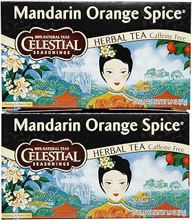 Celestial Seasonings Mandarin Orange Spice Tea Bags, 20 Count (Pack of 2)
