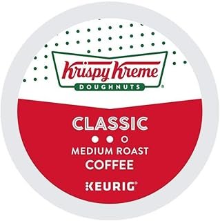 Krispy Kreme Doughnuts Coffee Classic single serve K-Cup pods for Keurig brewers, 24 Count