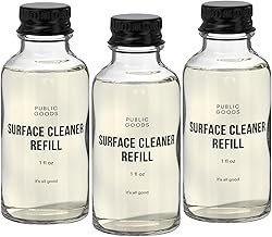 Public Goods Multi Surface Cleaner Refill | All Purpose Cleaner Refill for Floors, Tile, Countertops | Multi Purpose | Cruelty Free | Scented with Jasmine Essential Oils | 3 Pack - 24 Oz Diluted