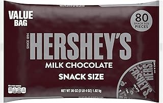 HERSHEY'S Milk Chocolate Snack Size Bars (36 oz., 80 ct.)