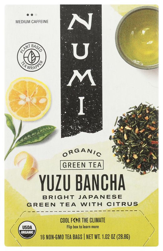 Numi Organic Yuzu Green Tea, 16 Ct