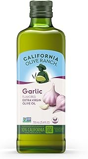 California Olive Ranch Garlic Flavored Extra Virgin Olive Oil, 750mL (Pack of 1)