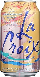 La Croix Sparkling Water, Grapefruit ,12 fl oz, Single can, Zero Calorie, Zero Sweetener