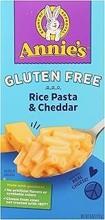 Annie's Homegrown Rice Pasta & Cheddar Macaroni & Cheese, Gluten Free, 6 Ounces (Pack Of 12)