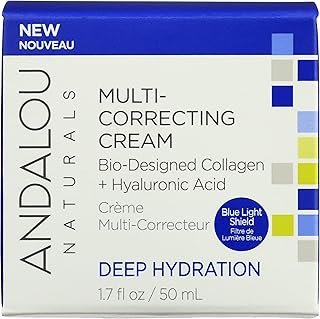 Andalou Naturals Deep Hydration Multi-Correcting Cream, Gluten Free, Vegan, 1.7 Fluid Ounce (Pack Of 1)