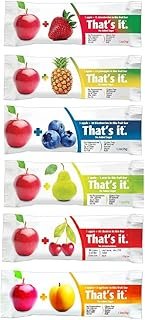 That's it Super Sampler, Pack of 6, (1 Apple+Blueberry, 1 Apple+Strawberry, 1 Apple+Pineapple, 1 Apple+Pear, 1 Apple+Cherry, 1 Apple Apricot)