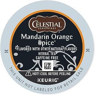 Celestial Seasonings Mandarin Orange Spice Herbal Tea, K-Cup Portion Pack for Keurig K-Cup Brewers, 24-Count