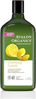 Avalon Organics Clarifying Lemon Conditioner, Removes Buildup to Restore Brightness and Shine, 11 Fluid Ounces