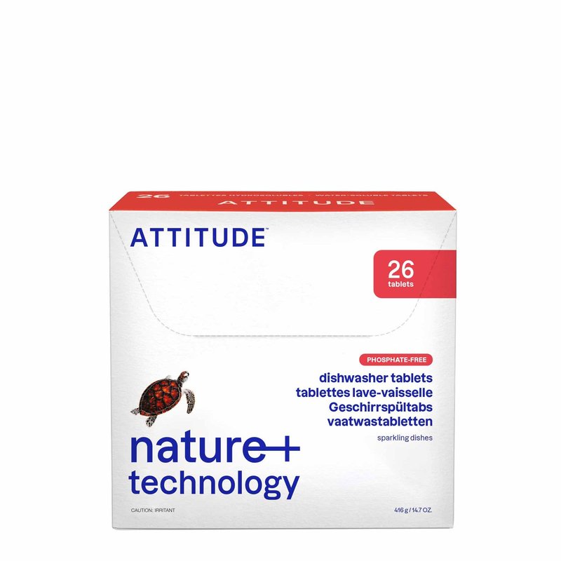 ATTITUDE Dishwasher Pods - EWG VERIFIED, Plant-Based, Vegan & Cruelty-free