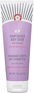 First Aid Beauty KP Bump Eraser Body Scrub with 10% AHA, Keratosis Pilaris Skin Exfoliator with Glycolic and Lactic acids, Helps Reduce Chicken Bumps, Safe for Sensitive Skin, 8 oz