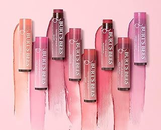 Burt's Bees 6 Pack Tinted Lip Balm Assorted Gift Pack - Pink Blossom, Rose, Red Dahlia, Magnolia, Sweet Violet, Daisy, Hibiscus, Choosen at Random