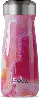 S'well Stainless Steel Traveler, 16oz, Rose Agate, Triple Layered Vacuum Insulated Containers Keeps Drinks Cold for 24 Hours and Hot for 12, BPA Free, Easy Carrying On the Go