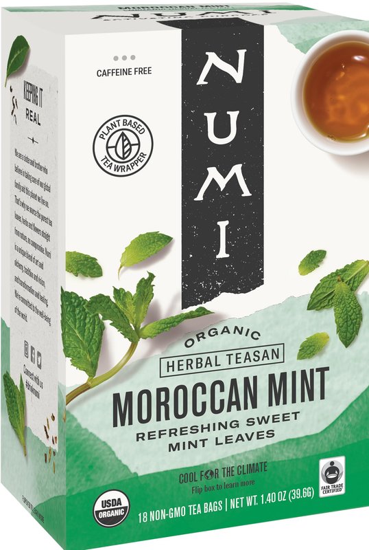 Numi Organic Tea Moroccan Mint, 18 ct