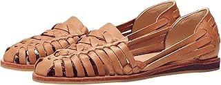 Nisolo Women's Huarache Sandals, Almond, 9, Slip-On Comfort, Designed for Casual Everyday Wear, Handwoven & Waterproof Leather, No-Slip Sole